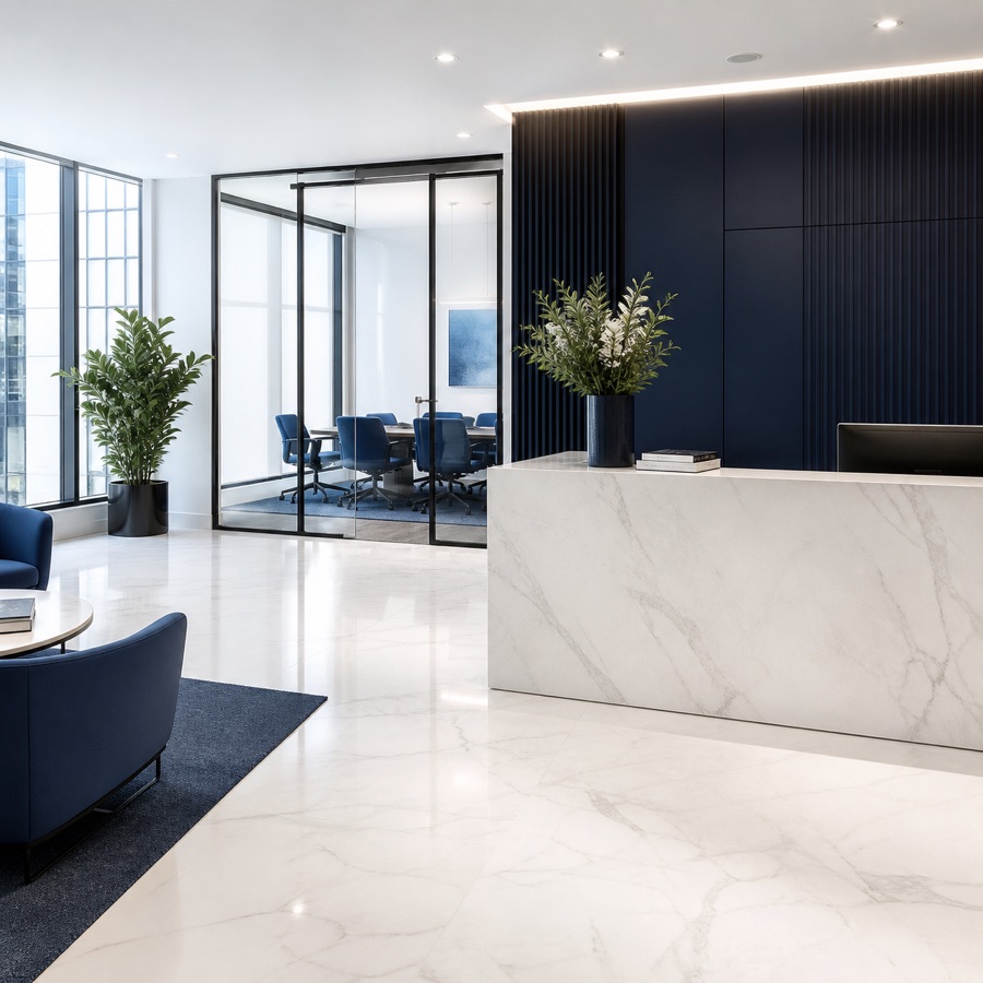 Elegant professional reception and meeting suite